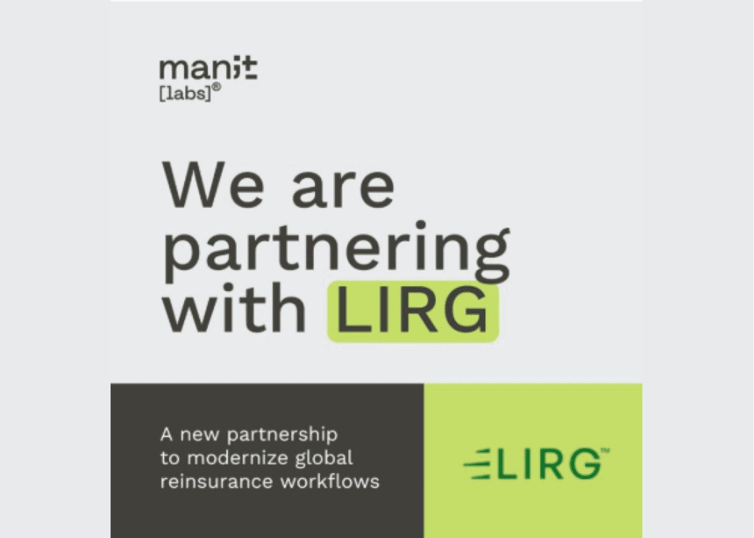 Mandarin Re extends its congratulations to ManIT Labs