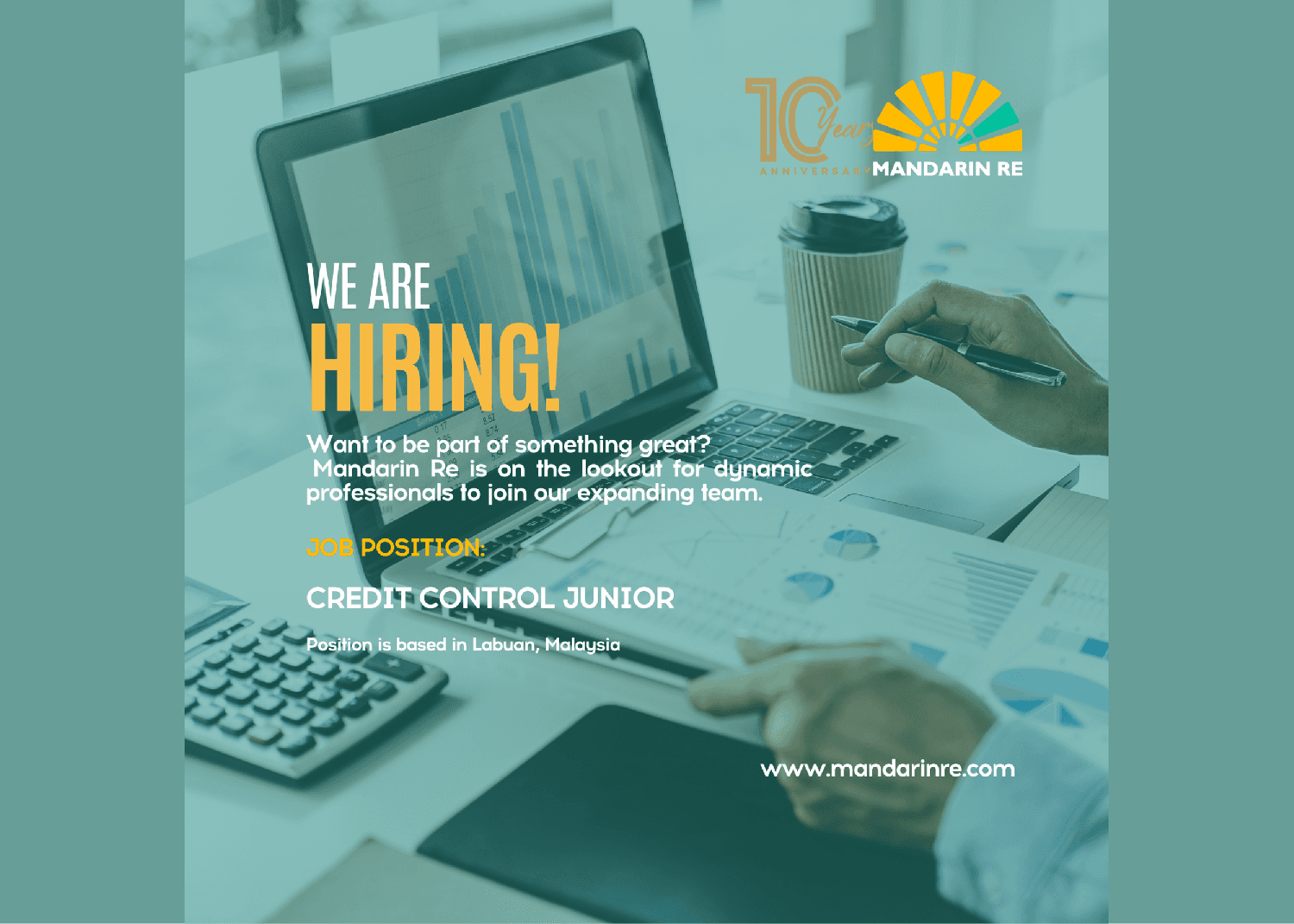 Mandarin Re Announces Credit Control Junior / Assistant Vacancy in Labuan
